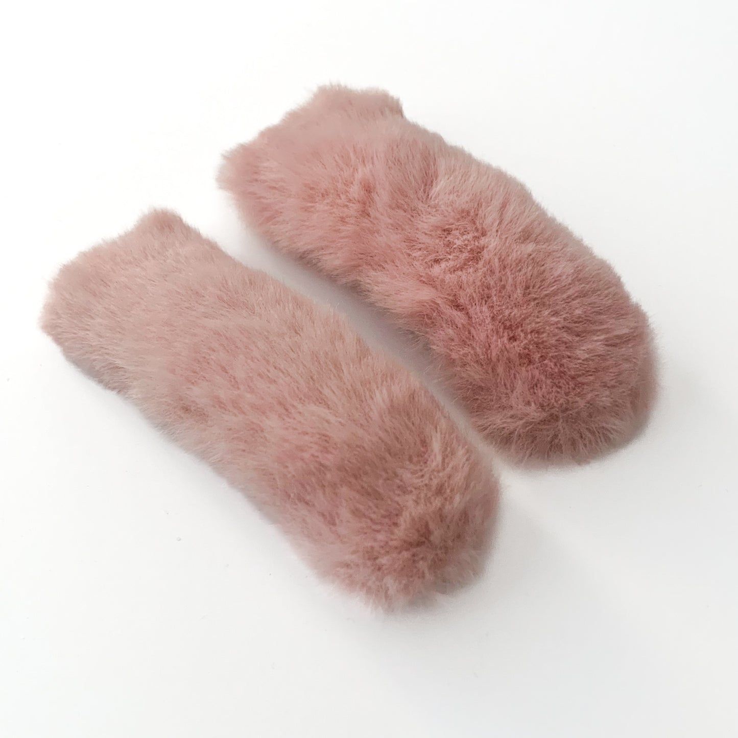 pink fuzzy clips (2)
