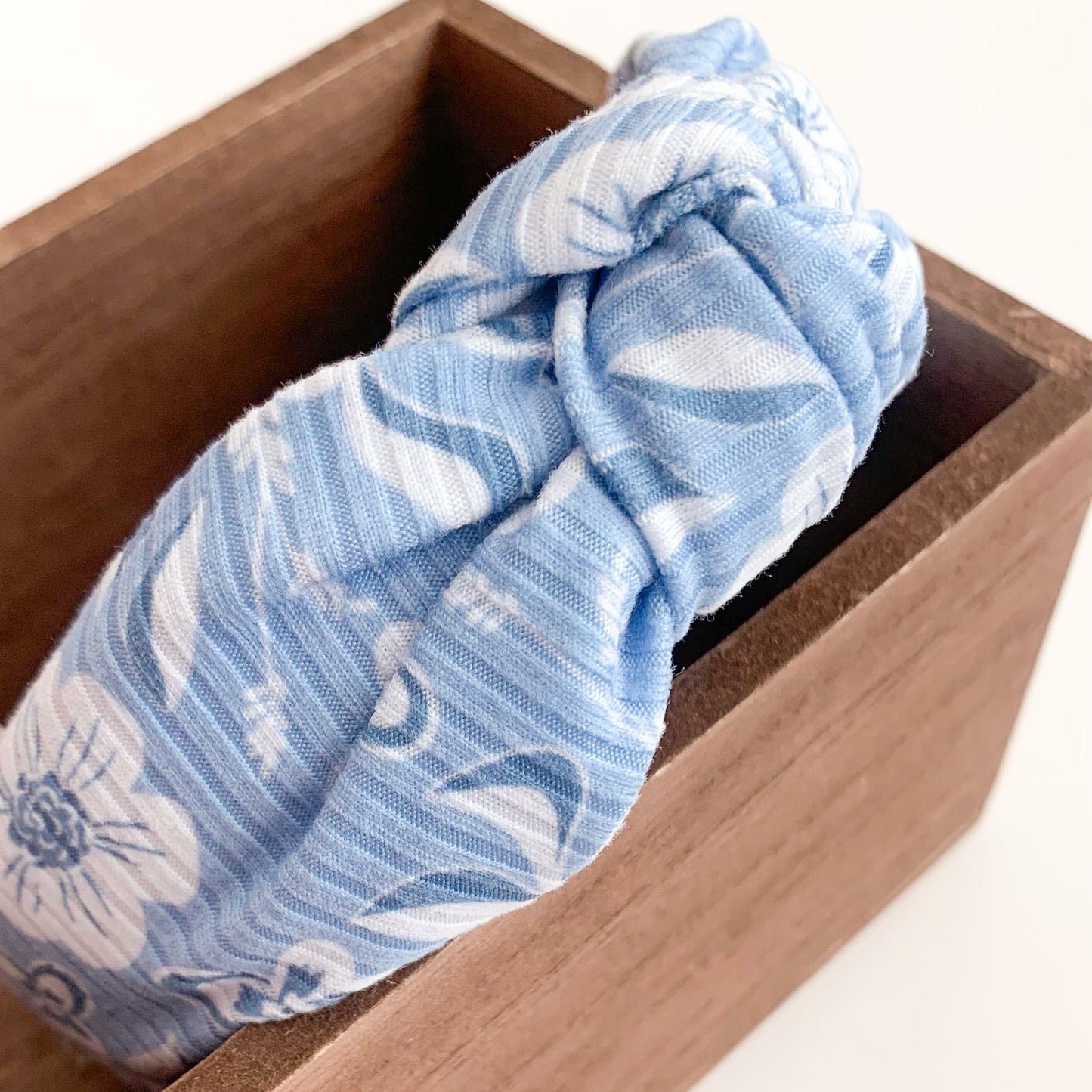 denim blue floral collection