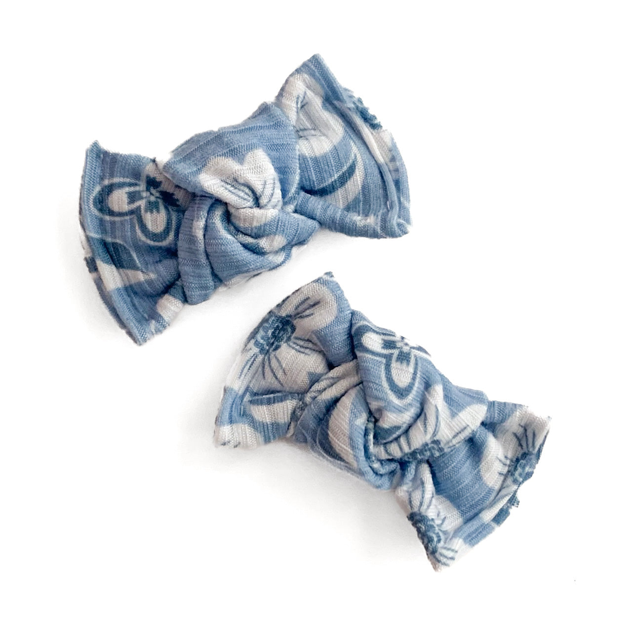 denim blue floral collection