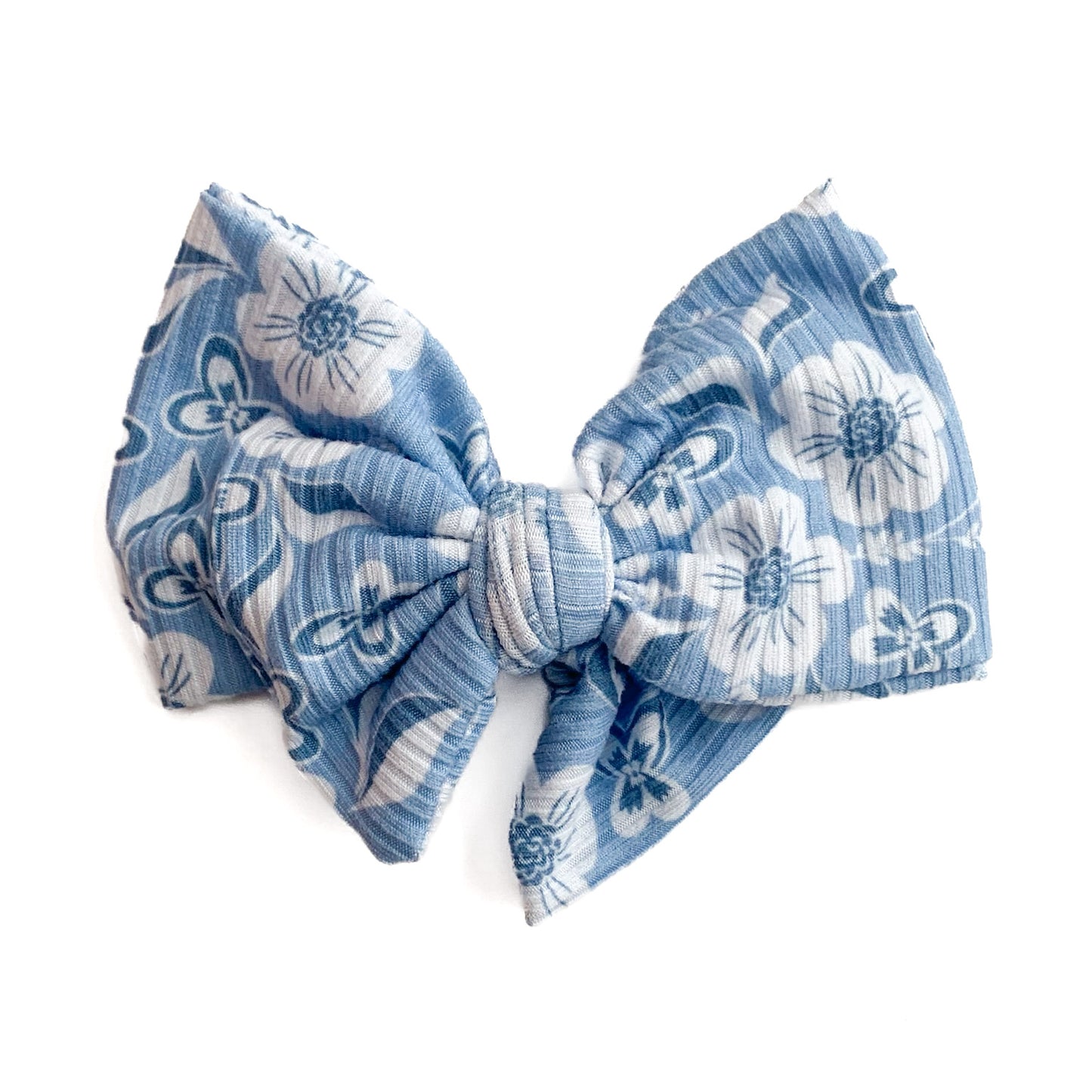 denim blue floral collection