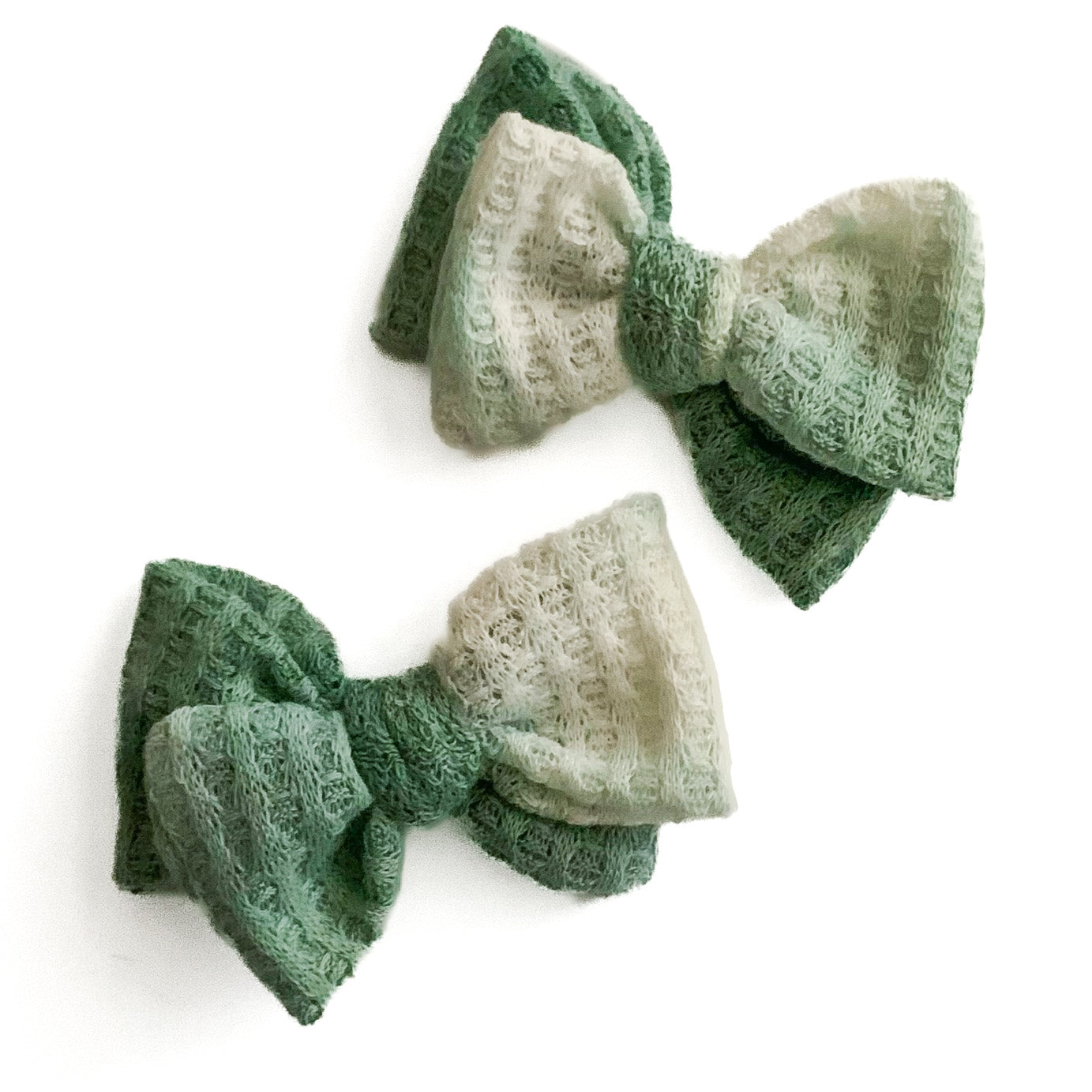 green ombré waffle collection