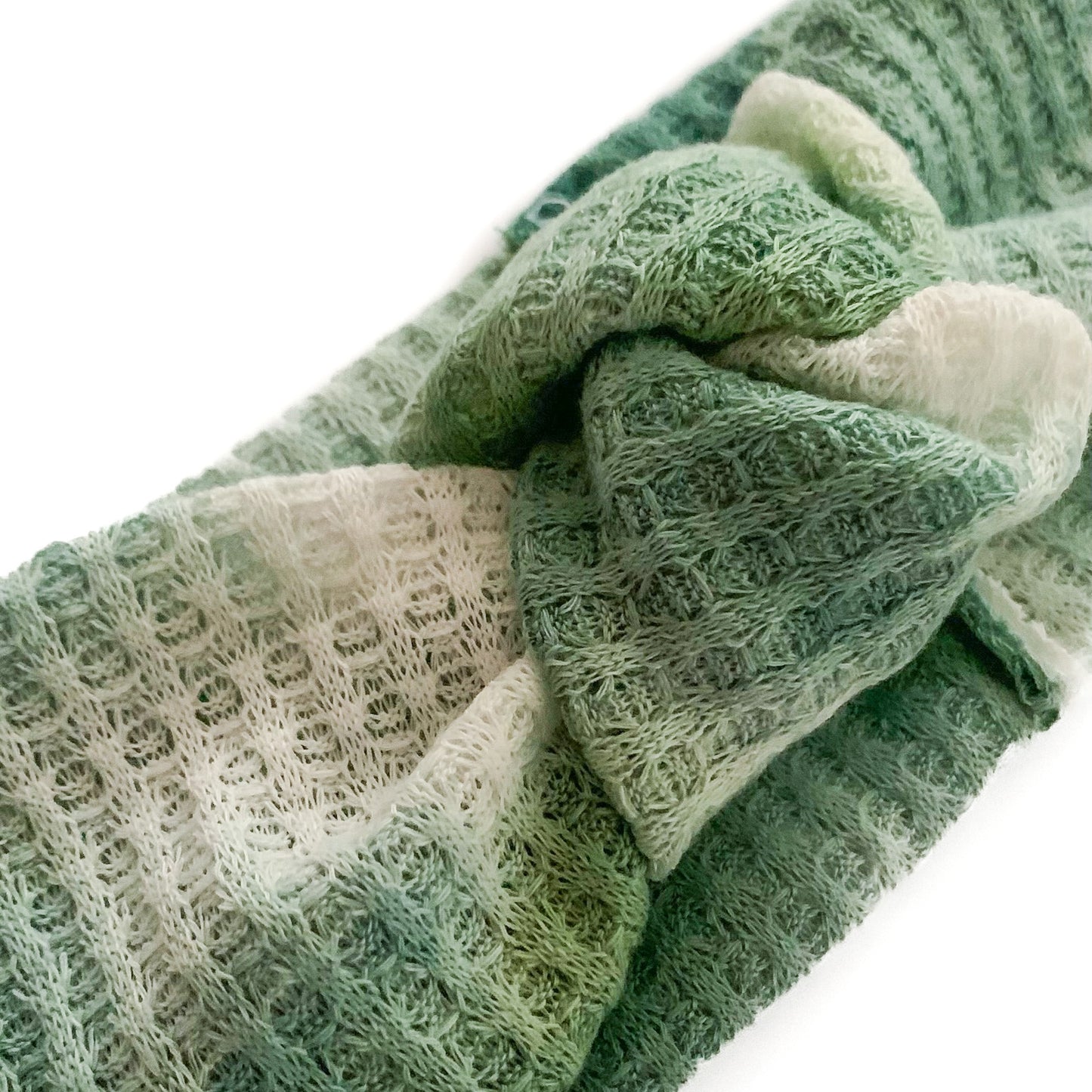 green ombré waffle collection