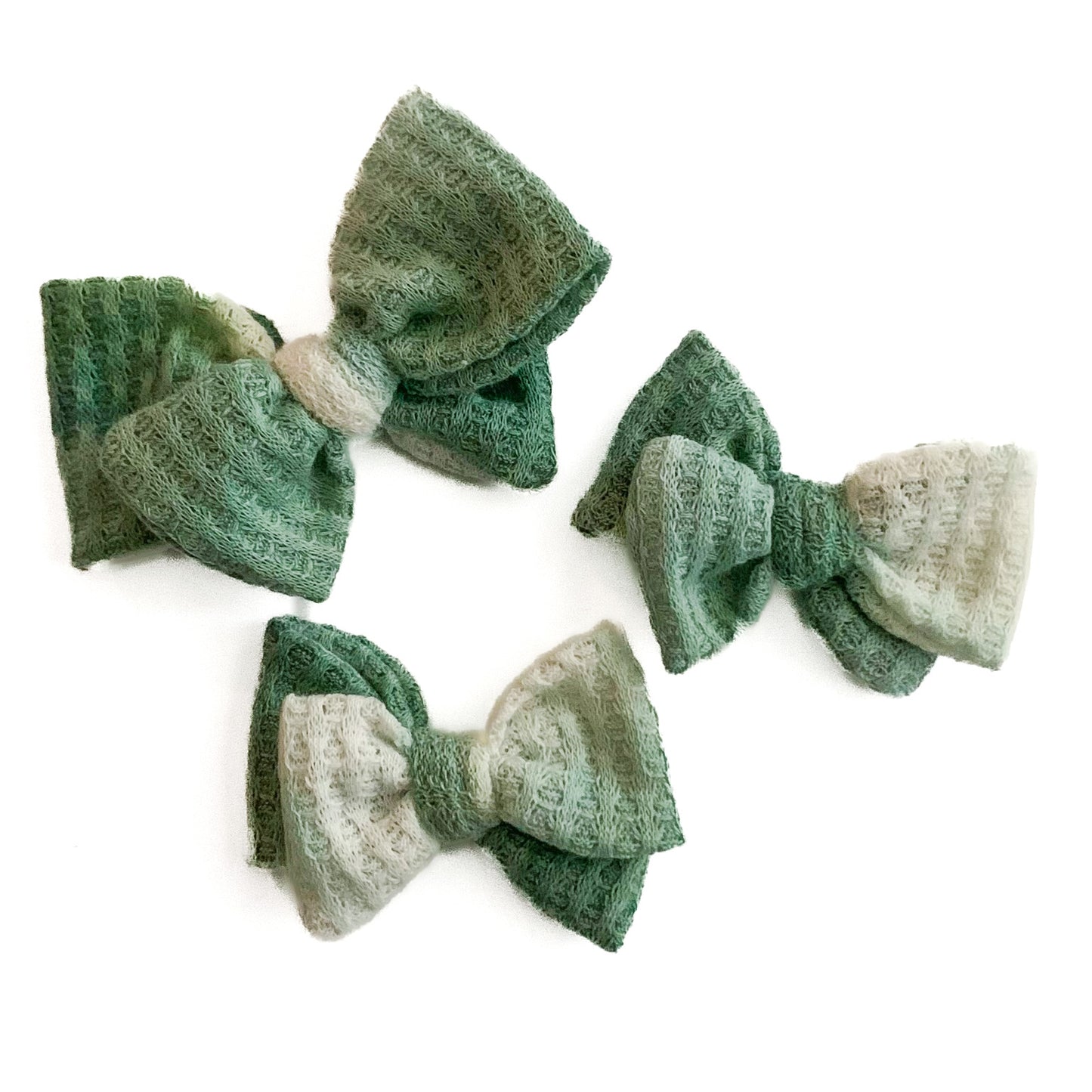 green ombré waffle collection