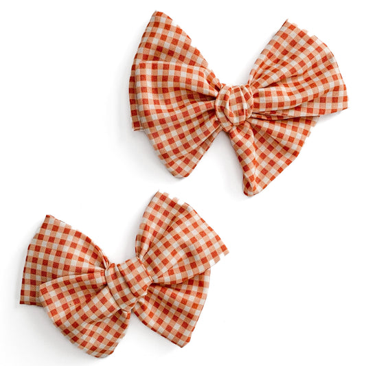 pumpkin micro gingham collection