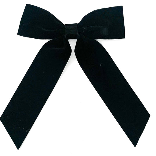 black tie velvet clip